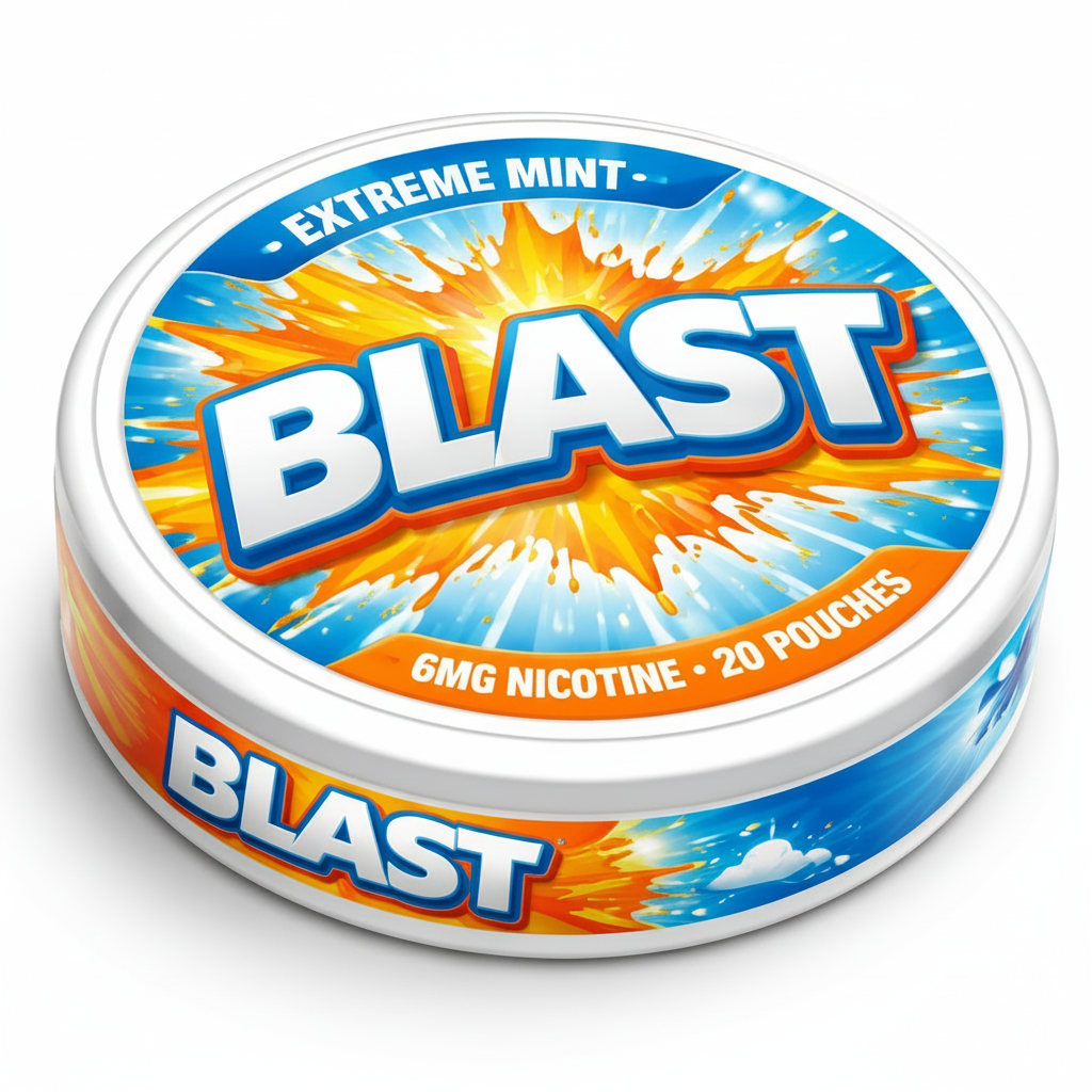 Plastic nicotine pouch can